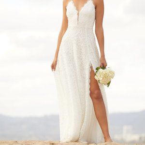 White Lace Maxi Dress